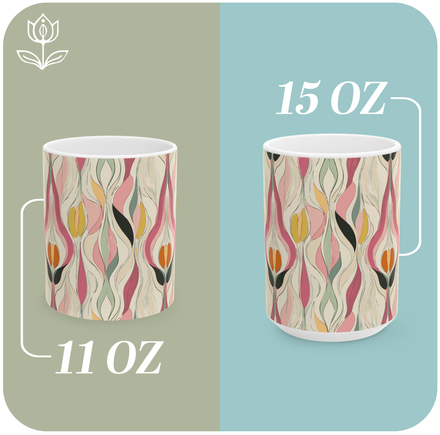 LGBTQ+ pride coffee mug with body-positive vulva artwork, perfect for gifting